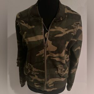 Camouflage Bomber Jacket